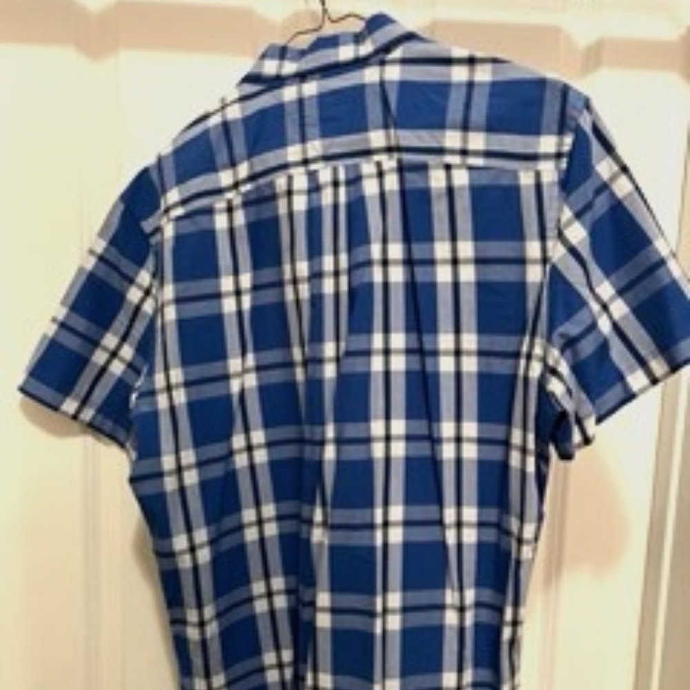 Half Sleeve Blue Checkered Shirt